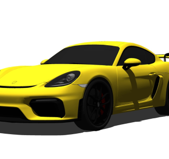 超精细汽车模型 保时捷 Porsche 718 Cayman